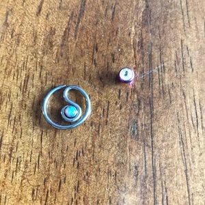 Daith piercing earring; new